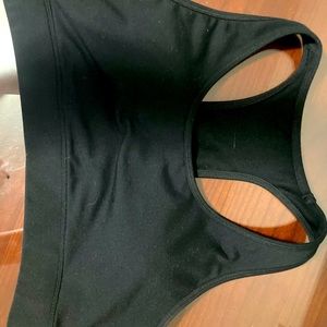 Large black sports bra